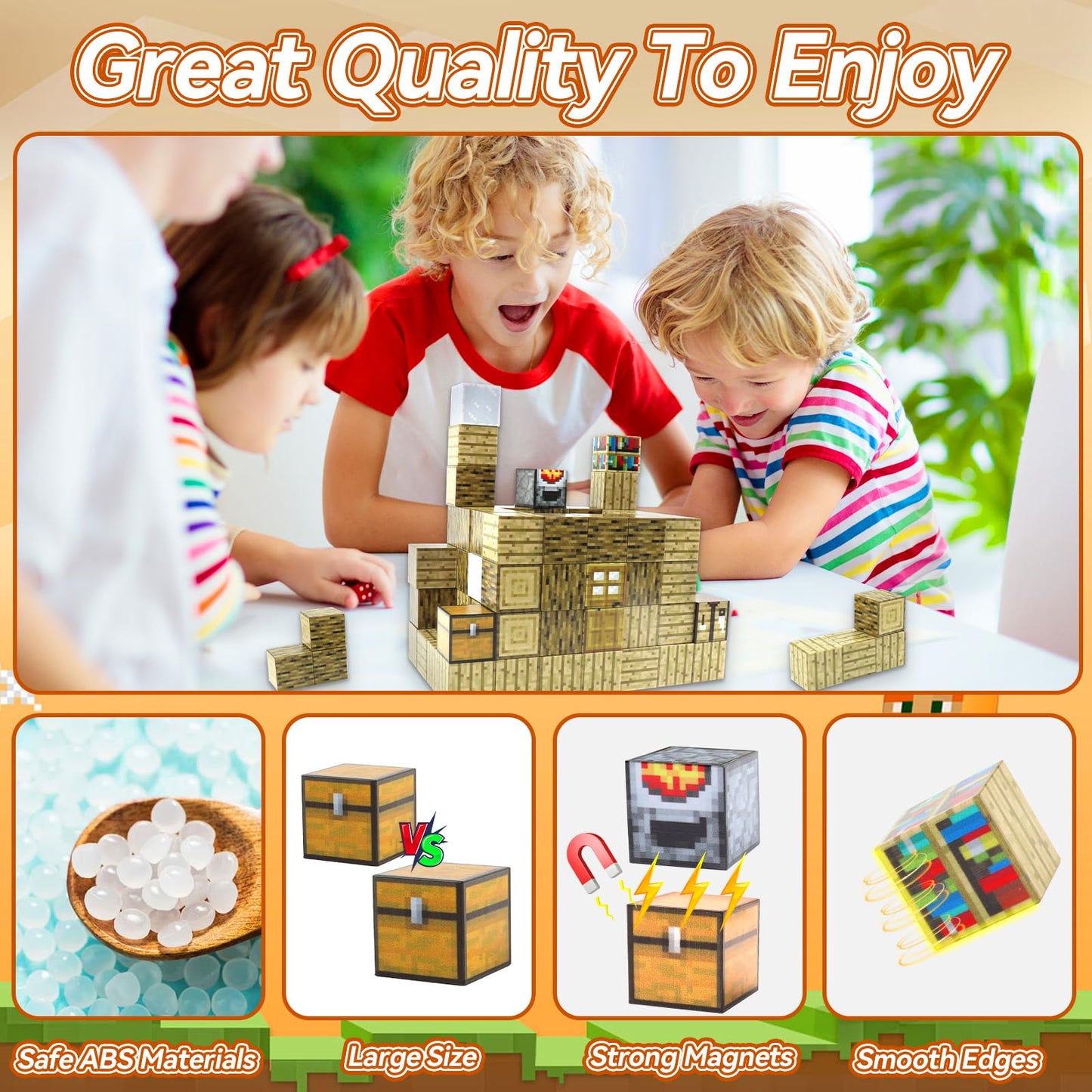 Magnetic Temple Play Set - 80 PCS