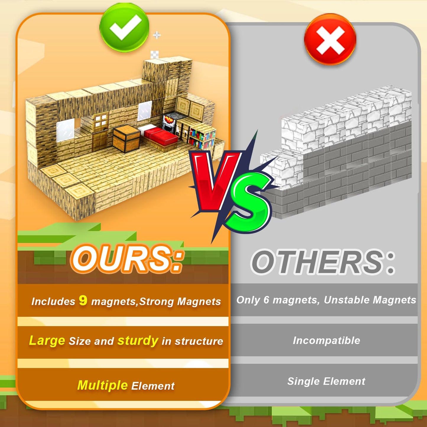 Magnetic Temple Play Set - 80 PCS