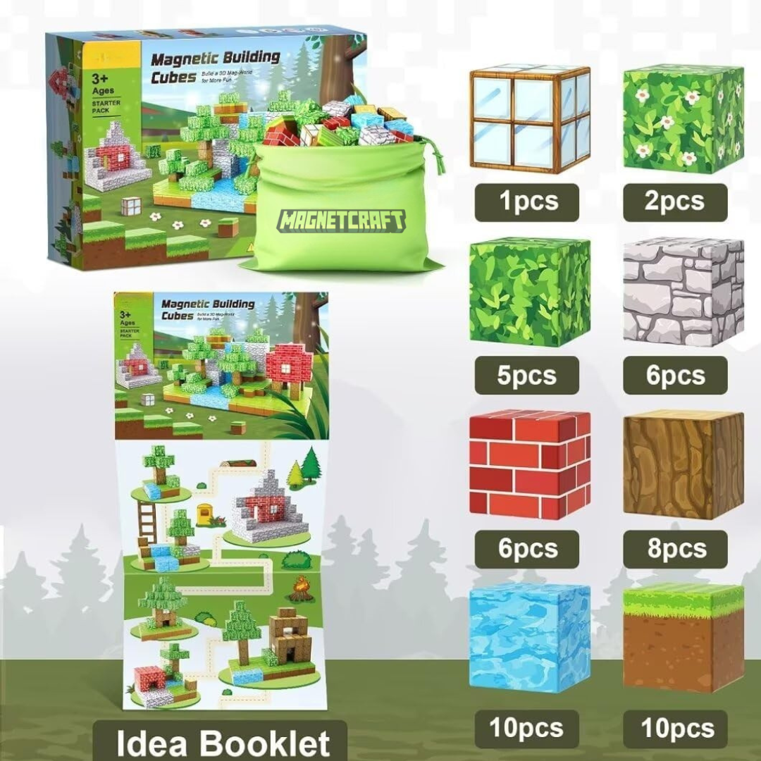 Magnetic Building Set - 100 PCS