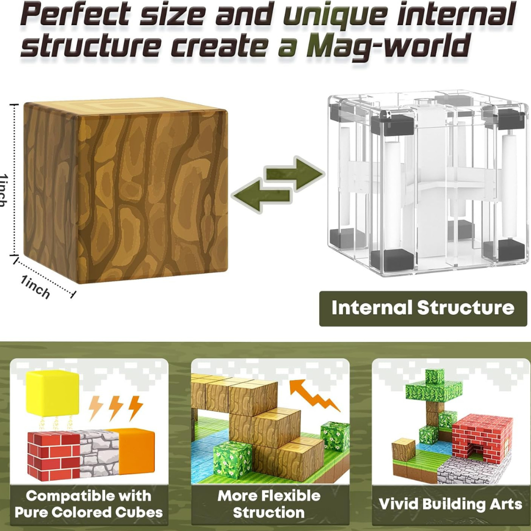 Magnetic Building Set - 100 PCS