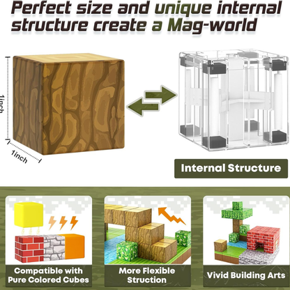 Magnetic Building Set - 100 PCS