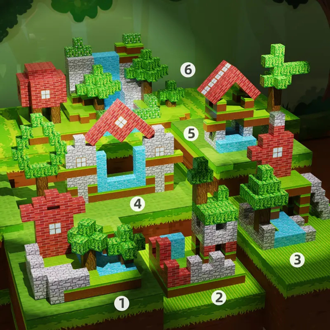 Magnetic Building Set - 100 PCS